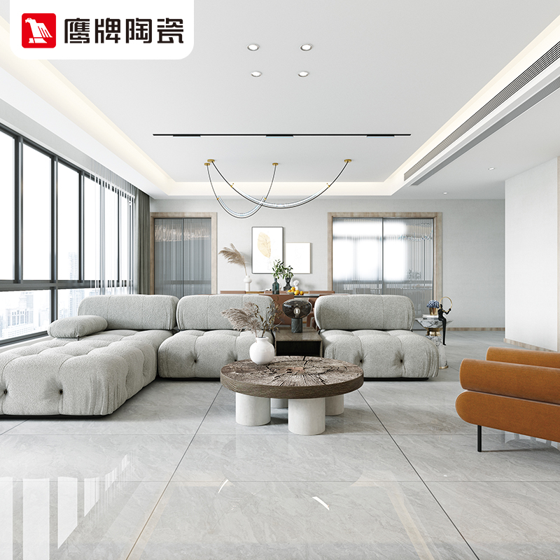 鹰牌瓷砖1200x600地板砖客厅通体大理石防滑耐磨地砖 云灰石