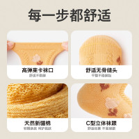 贝比女童袜子春秋季薄款透气公主花边秋冬婴儿棉袜无骨宝宝中筒袜
