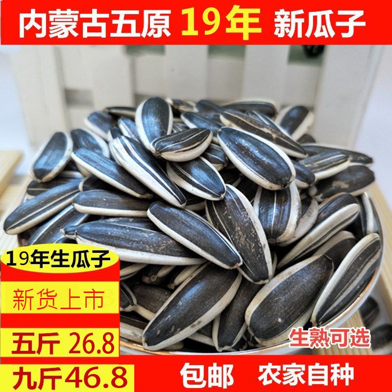 生瓜子 散装 五原县葵花籽新货批 [中颗粒生瓜子]5斤散装