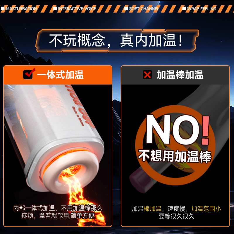 久爱全自动伸缩电动飞机杯智能互动发声音男性自慰器加温热倒模自动撸炮架指挥者男人发泄解压神器情趣成人性用品高清大图