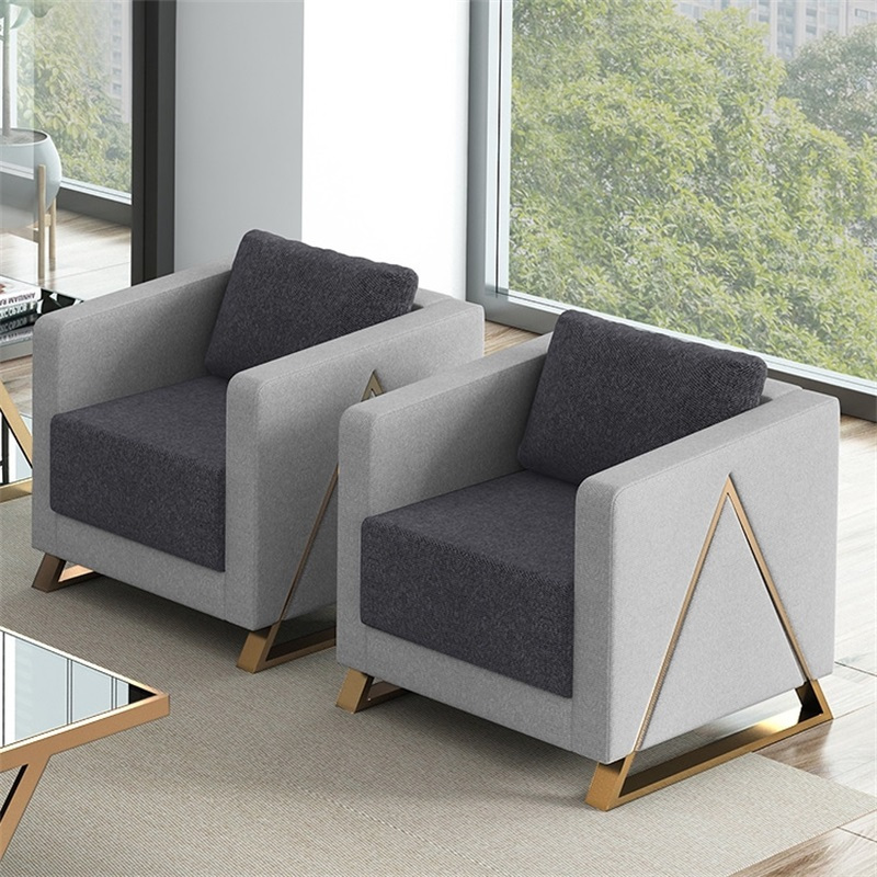 鑫环境 方茶几600*600*450mm 简约现代轻奢办公沙发茶几组合套装商务接待会客区办公室