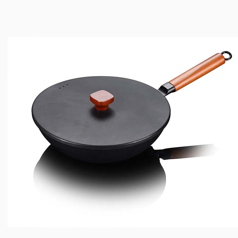 都市太太(Dstt)王者归来炒锅黑色燃气灶电磁炉通用 黑色 30cm DSTT523