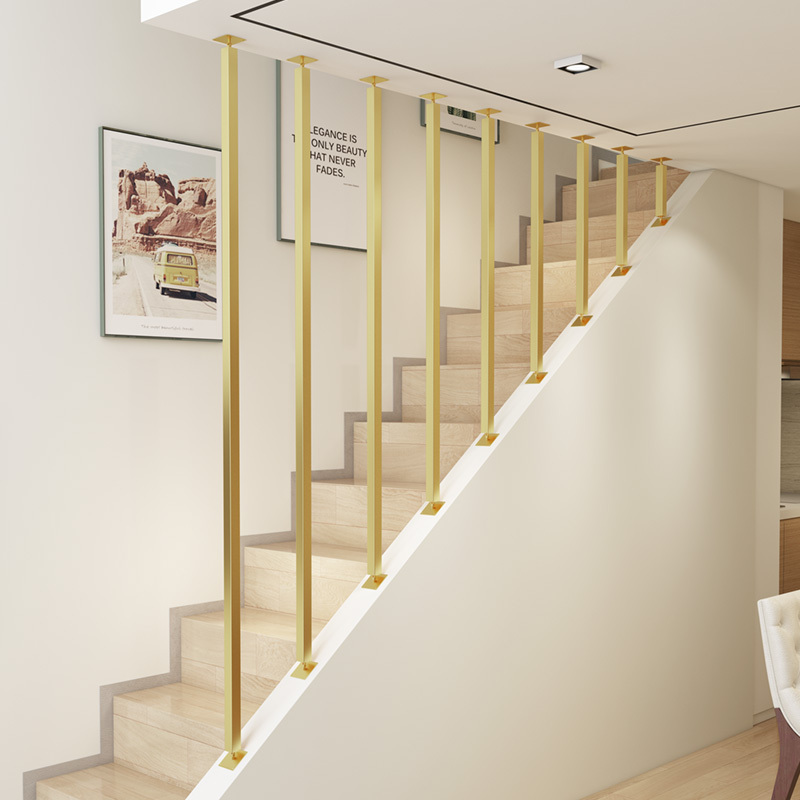 楼梯扶手室内创意阁楼别墅围栏闪电客防护栏杆北欧铁艺家用方管z字型