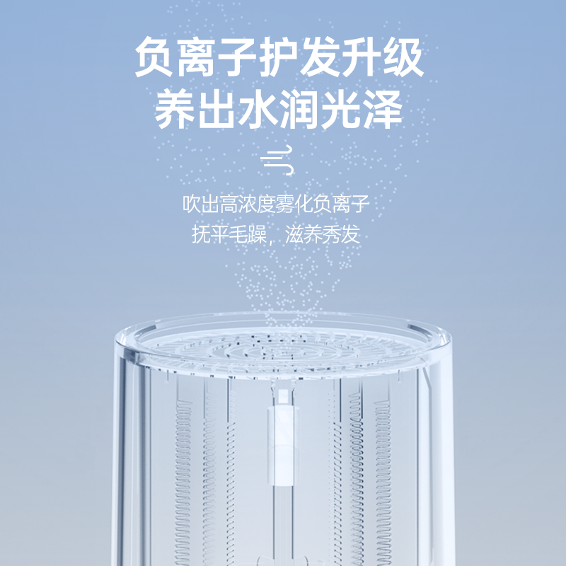 康夫负离子吹风机 负离子护发 家用大功率发廊发型师专用便携手柄可折叠理发店吹风筒KF-3140高清大图