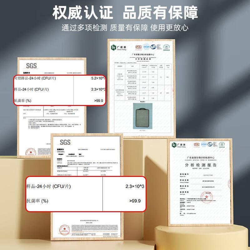 康巴赫(KBH)菜板抗菌不锈钢砧板双面菜板切菜板砧板案板防霉切菜板40*28cm高清大图
