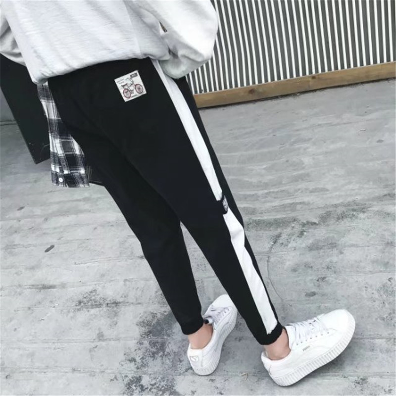 夏季男士休闲裤子宽松收口小脚卫裤九分裤束脚哈伦裤运动裤潮心机