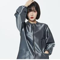 发型师美发工服理发店助理中工服焗油发廊技师烫染衣宠物师防尘服 灰色 M(建议80-120斤)