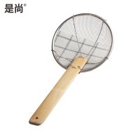 是尚 捞篱 木柄笊篱滤网 5个装 F钢网厘10寸33CM