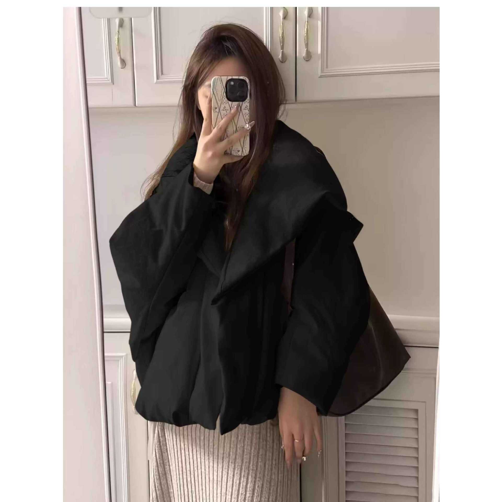 短款棉服女冬季新款2025年新款洋气高级感小众设计感小个子外套高清大图