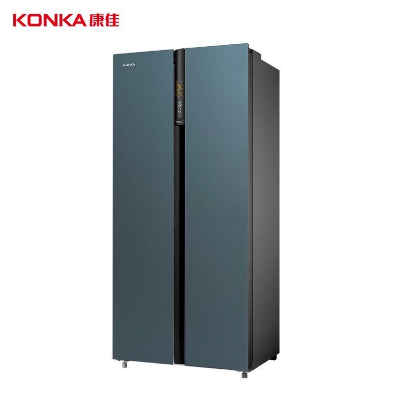 康佳 BCD-605WD5EBLP605升对开门大冰箱风冷无霜 一级变频急速冷冻图片
