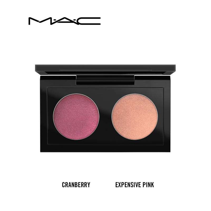 《七夕礼遇》MAC/魅可焦点眼影双色组 大地色桃花妆眼影盘哑妆 Omega+SOBA