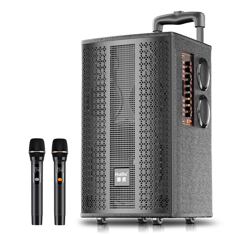 惠度(HuiDu)BBZ-12专业十二寸三分频户外拉杆音响带电池话筒(销售单位:台)高清大图