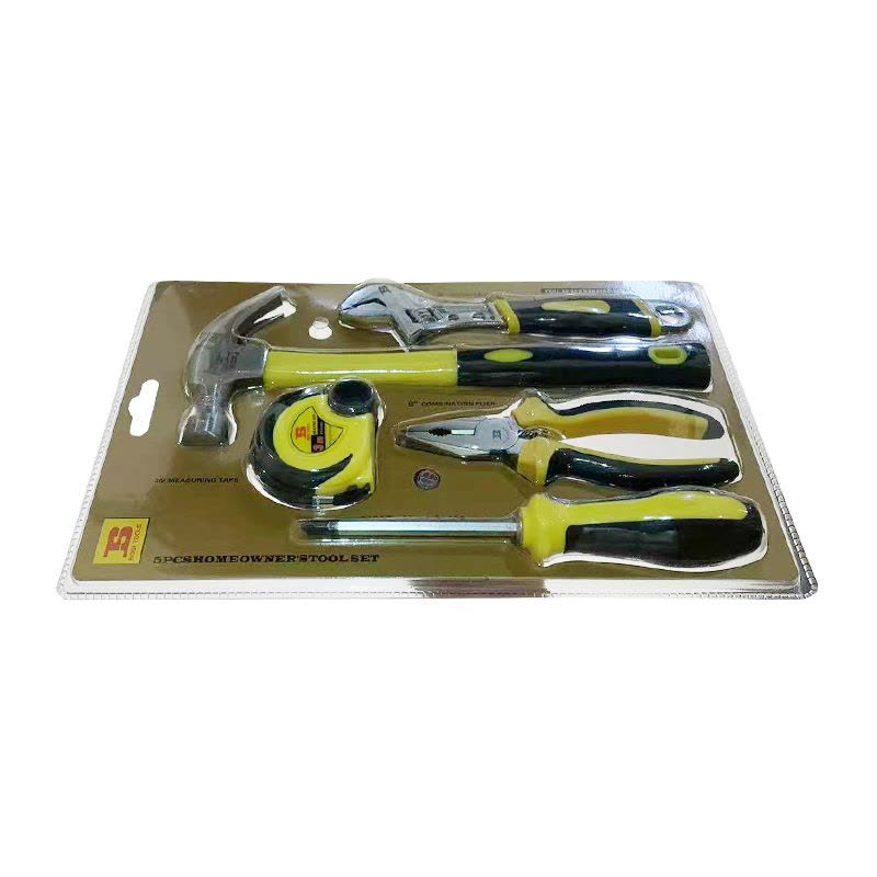 波斯(BOSI) 荧光系列5件家用套装工具 5件套 套图片
