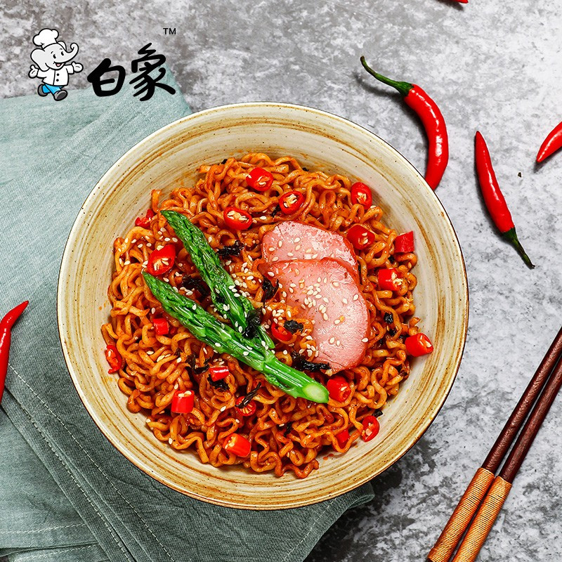白象火鸡面 大辣娇系列韩式火鸡面 119g*5袋/包*6包 30袋整箱