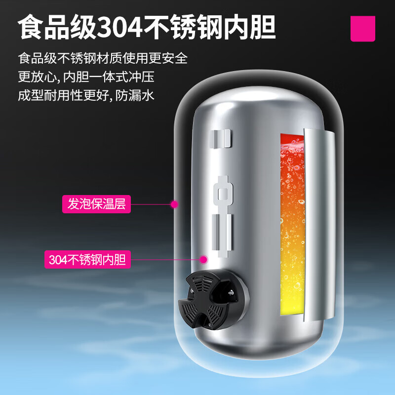 乐创(lecon)开水器全自动开水机学校医院直饮水机温热型节能烧水器一开五温HK-6H高清大图