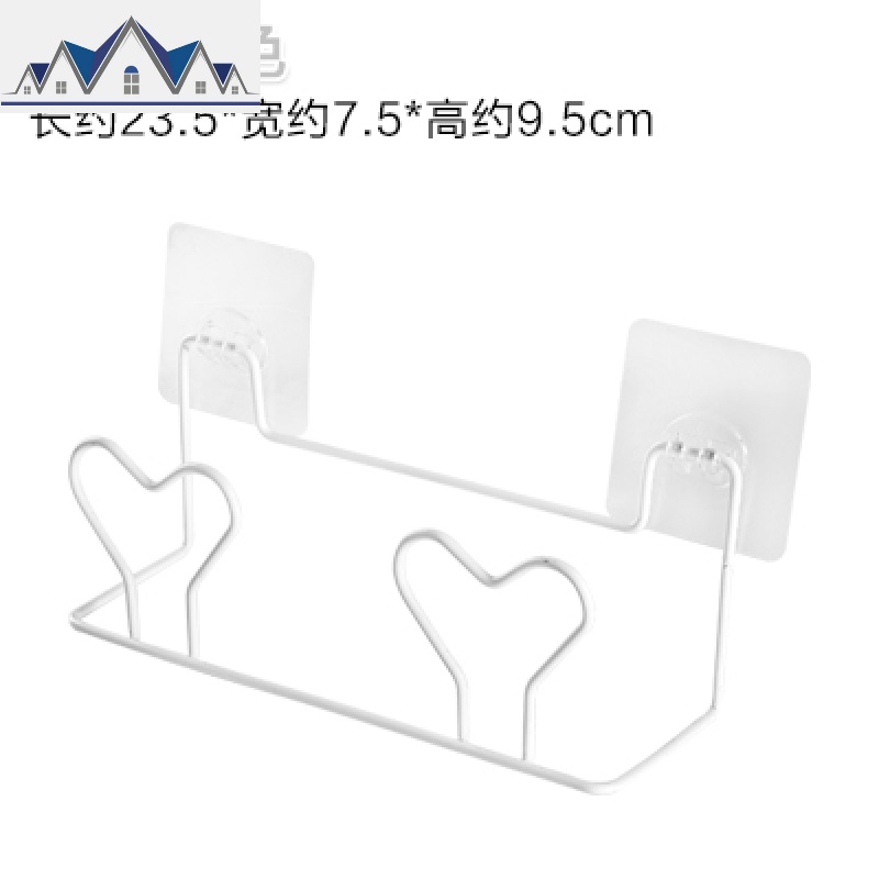浴室拖鞋架墙壁壁挂式免打孔壁挂家用卫生间后拖鞋鞋架挂式免钉 三维工匠收纳层架高清大图