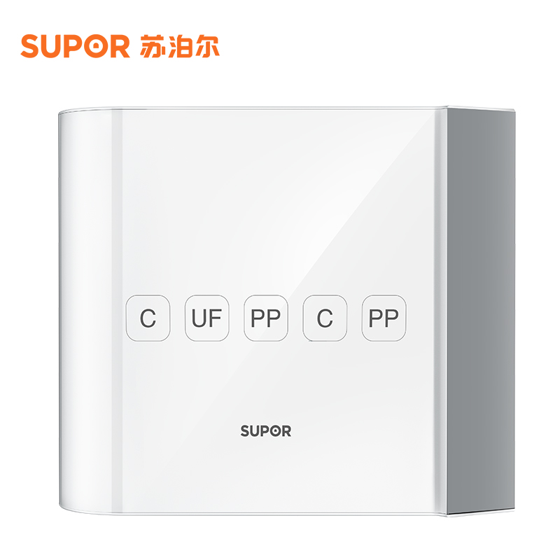苏泊尔UU01净水器家用直饮自来水龙头前置过滤器厨房超滤净水机五级过滤无桶设计