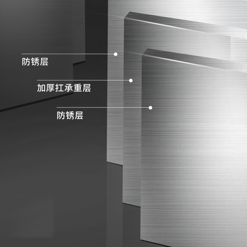 意黛斯(YIDAISI)商用不锈钢食堂分餐台饭堂自助售菜台式餐车3格1.0mm厚含3大盒 YDS-BWSFCK-3310高清大图