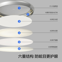 欧普国王湖餐厅灯吊灯全光谱护眼智慧光飞碟儿童书房读写智能卧室