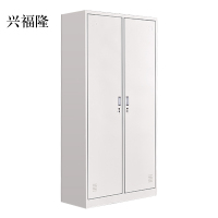 兴福隆钢制办公文件柜铁皮柜矮柜资料密码带锁凭证档案员工储物更衣柜二门钢制更衣柜