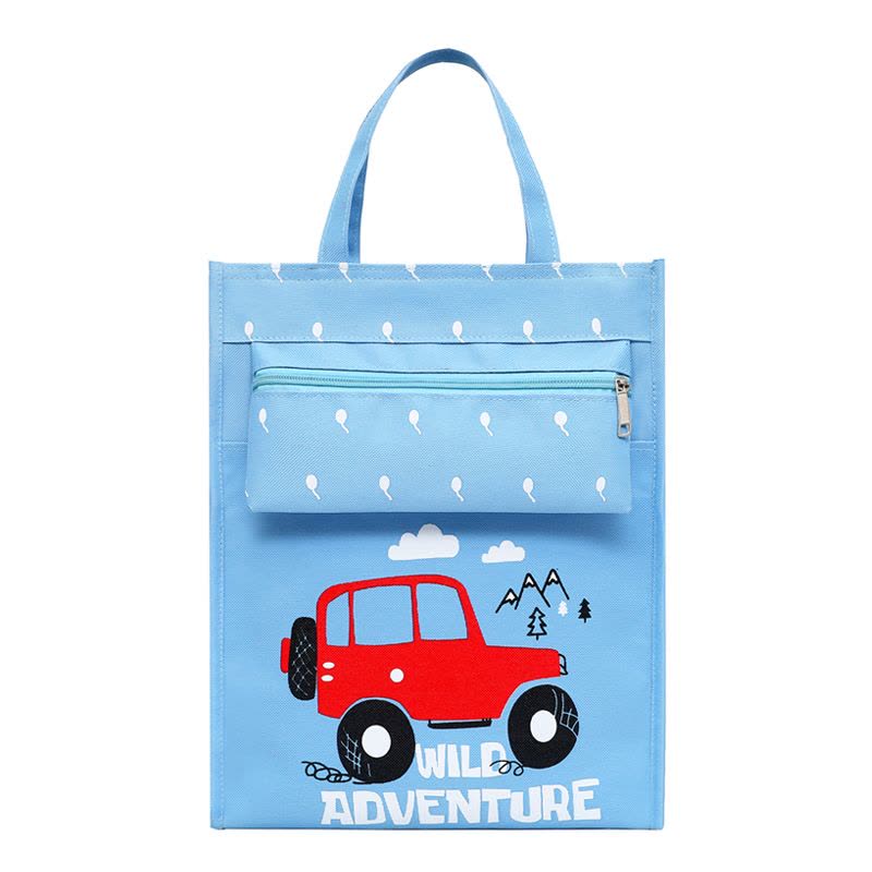 文具补习袋学生手提拎书袋儿童可爱美术袋小清新女生大号补课袋潮图片