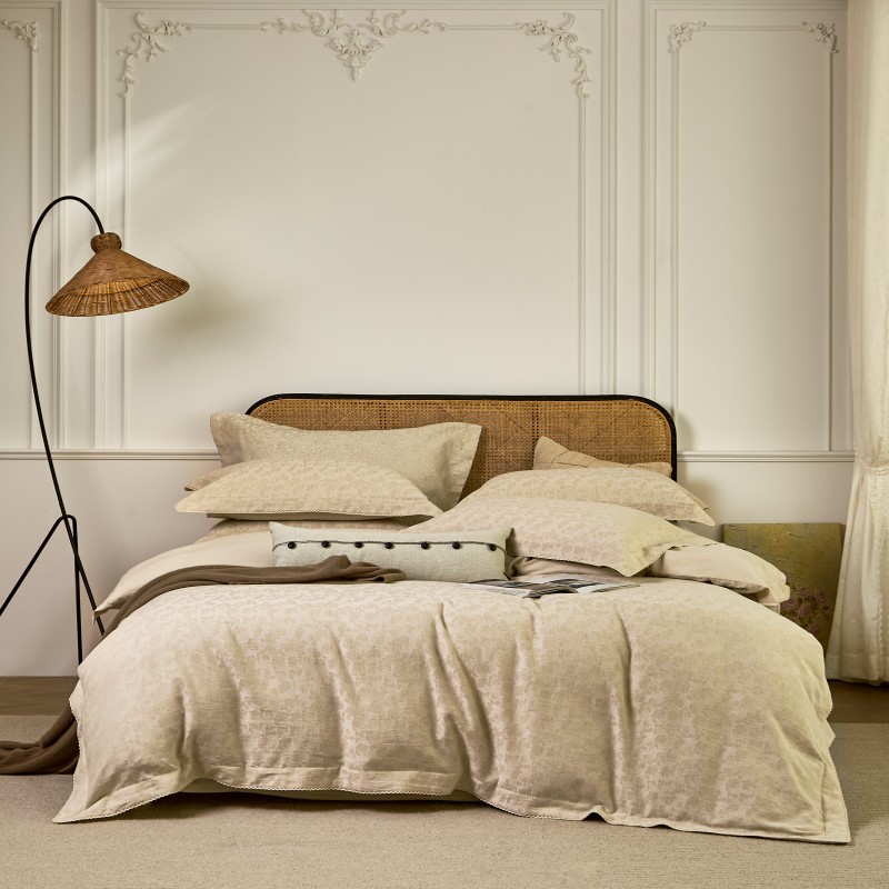 汉司家纺 HANSI-68 棉麻四件套 200*230cm (计价单位:套) 瑰寐高清大图