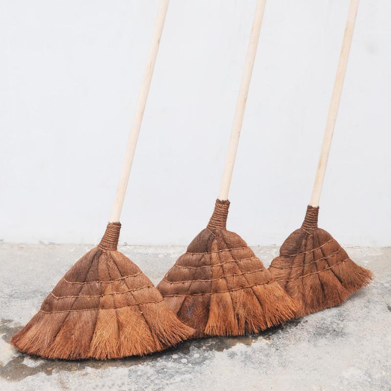 天然家用棕软毛扫把大号单个鬃毛扫帚加厚棕笤帚学校工厂