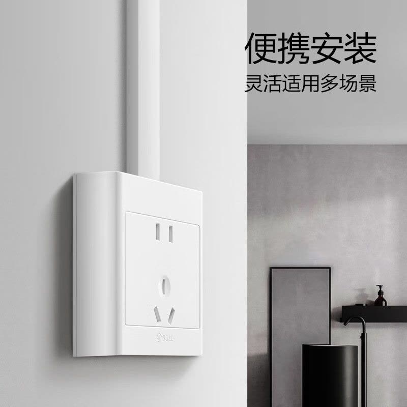 公牛(BULL)明装开关面板 电源走明线 无需底盒 正五孔10只图片