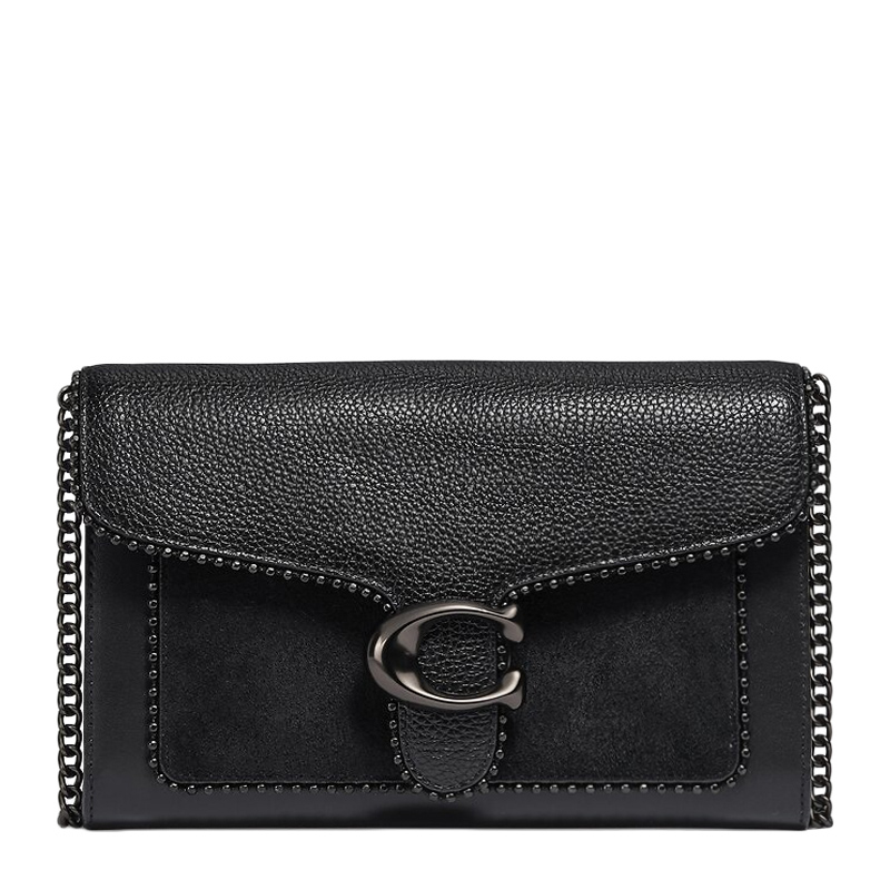 Coach 蔻驰 女士黑色金属扣单肩包 6908V5BLK