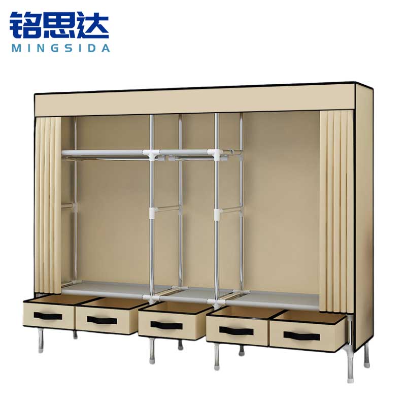 铭思达简易布衣柜205cm个高清大图