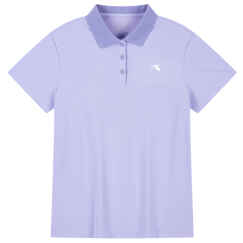 361°运动t恤女夏季新款瑜伽健身POLO衫上衣速干薄款透气短袖女662424105V 4XL 苏菲紫