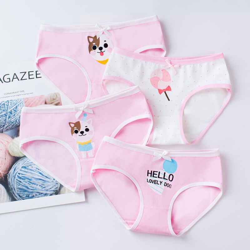 女童内裤纯色棉三角宝宝婴儿中大童小学生面包裤小女孩短裤儿童内裤臻