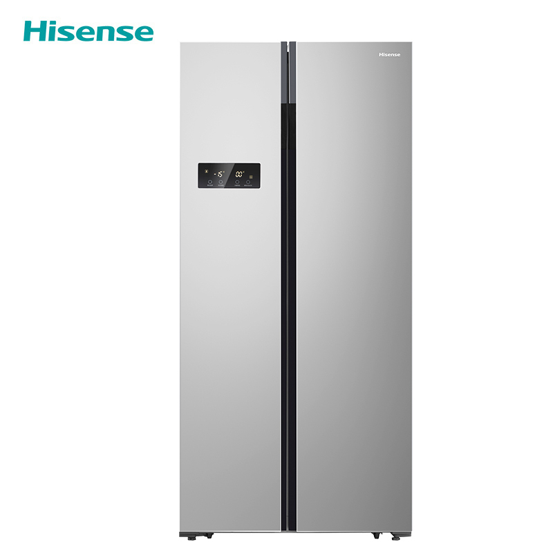 海信(Hisense)453升 国民对开门冰箱 风冷无霜 纤薄机身 节能低噪 家用(冰川银)BCD-453WFK1DQ