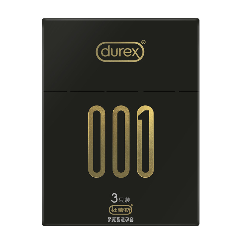 杜蕾斯(Durex) 避孕套 001-3只+超薄2只 超薄款 安全套套 男用成人情趣计生用品byt