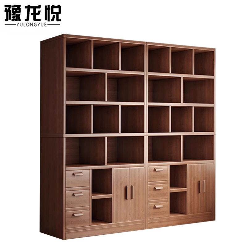 豫龙悦木质书柜高清大图