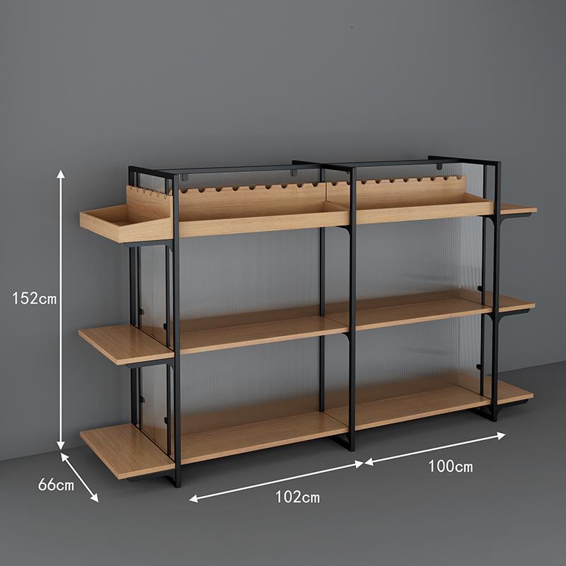 森美人红酒架展示架货架酒架置物架展柜陈列柜货柜展架陈列架子 中岛套餐二长262X宽66X高152