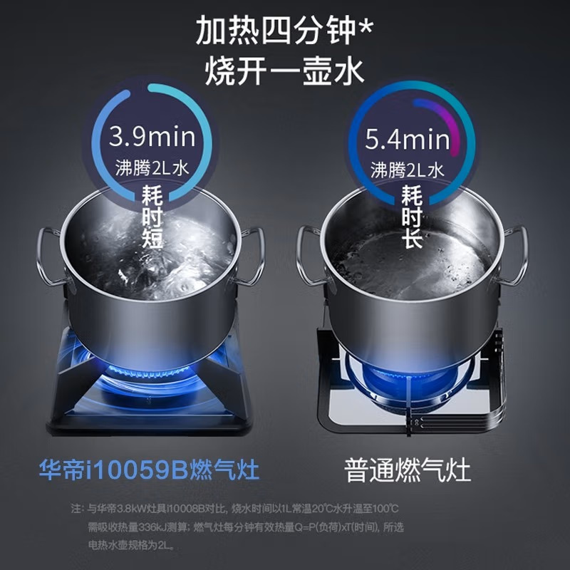 华帝(vatti)4.6KW大火力燃气灶i10059B台嵌两用双眼灶 厨房家用炉头离子熄火钢化玻璃灶台天然气