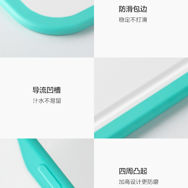 茶花(CHAHUA) 海波尔防滑砧板L-024001蓝色高清大图