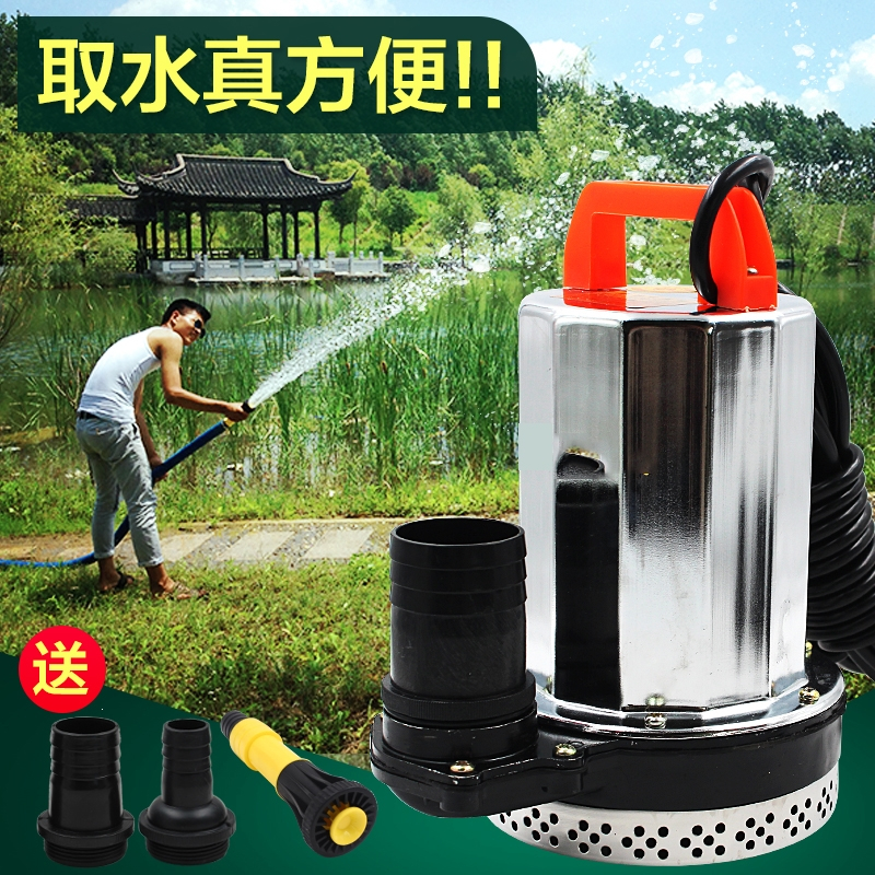 直流潜水泵电瓶车阿斯卡利电动车蓄电池电瓶水泵12v24v48v60v水泵抽水