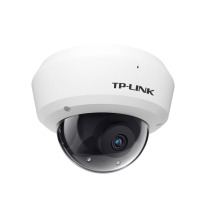 TP-LINK POE供电 3D降噪/内置拾音/背光补偿300万防暴半球网络监-控摄像机 TL-IPC433MP
