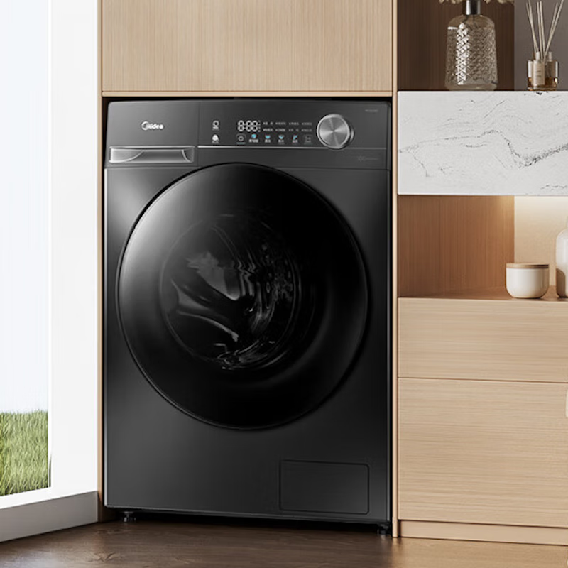 美的(Midea)滚筒洗衣机全自动家用 1.1洗净比10公斤 除菌净螨 节能净速MG100V36T高清大图