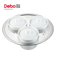 德铂|（Debo）德尔堡DEP-36汤锅高品质不锈钢三层加厚复合底明火电磁炉通用蒸锅