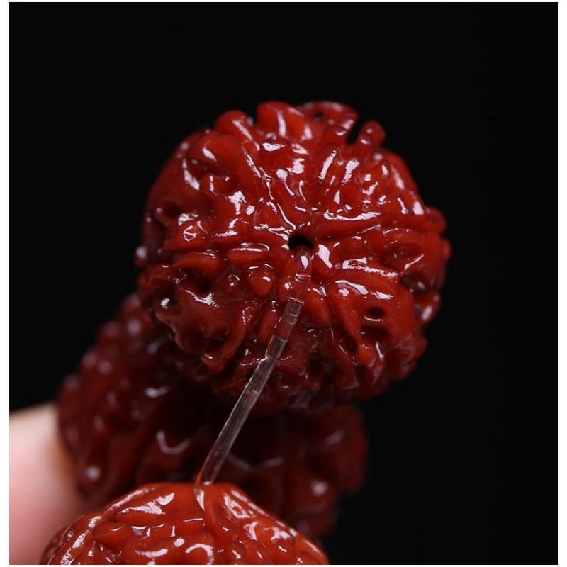 正宗尼泊尔六瓣金刚菩提手串机刷包浆22mm大金刚佛珠男款玉化菩提送女朋友七夕情人节礼物