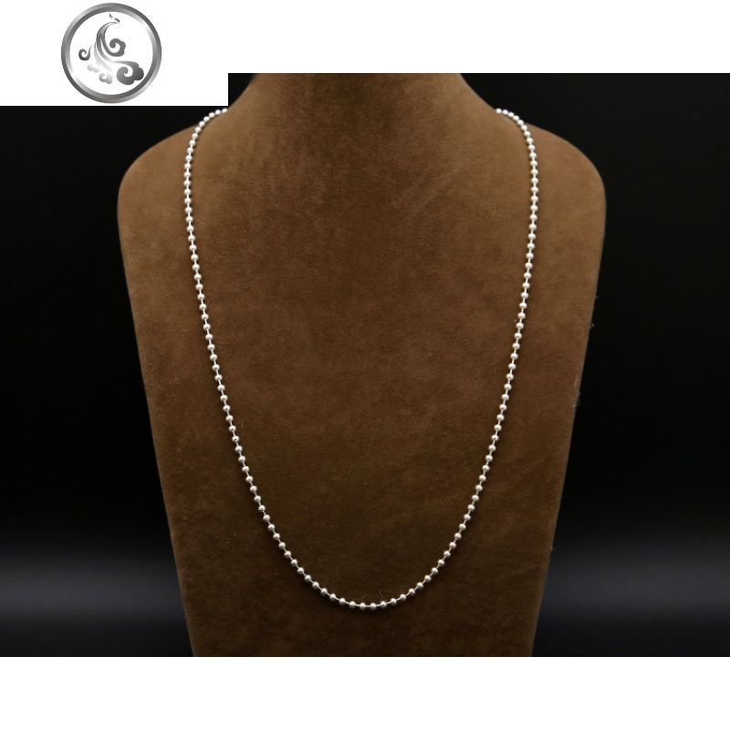 s925纯银codysanderson亚裔项链3mm圆珠链子男女情侣韩版毛衣链jimi