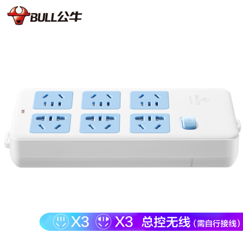 公牛(bull) 插座新国标接线板 GN-109K 无线