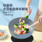炊大皇煎锅24cm家用不粘燃气灶电磁炉通用锅厨房炒菜煎炸加厚平底锅JG24DCLH