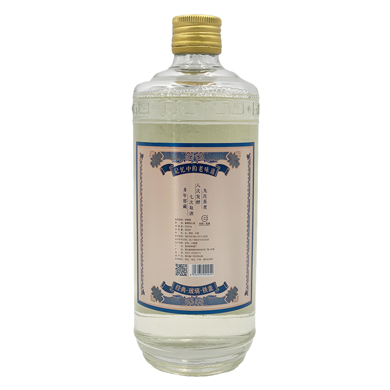筑春酒 53度 筑春 玻璃瓶 经典铁盖 500mlx1瓶