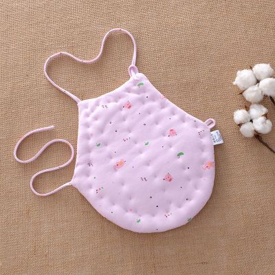 肚兜婴儿纯棉花夹棉加厚秋冬季兜兜小孩儿童宝宝新生儿睡觉护肚围粉色