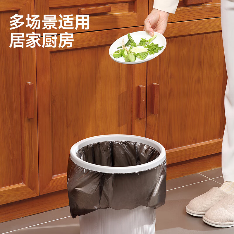 五月花背心垃圾袋45*60CM100只 点断式车载家用厨房分类手提环保高清大图