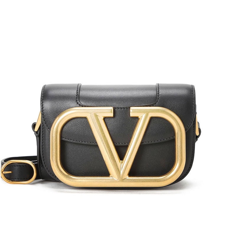预订valentino 华伦天奴 supervee 金属v字标单肩包 斜挎包小号b0g45